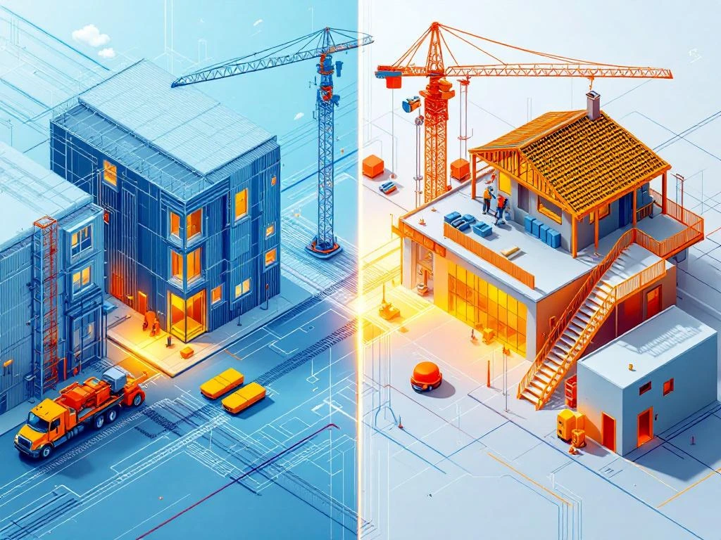 Artikelafbeelding bij Wat is het verschil tussen prefab en traditioneel bouwen?