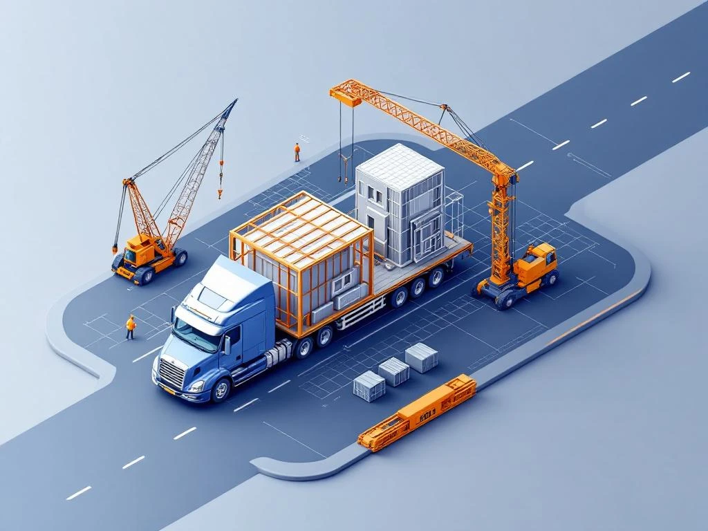 Artikelafbeelding bij Hoe worden prefab elementen getransporteerd?